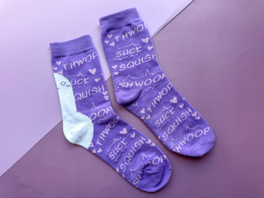 Purple Lightsaber Socks
