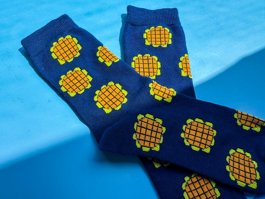 Straw Hats flower Socks