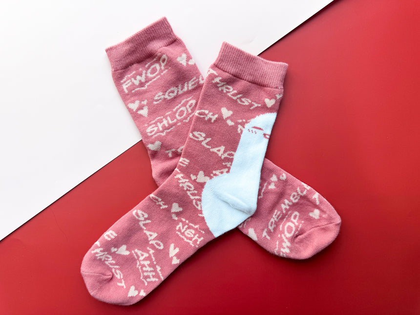 Pink Lightsaber Socks