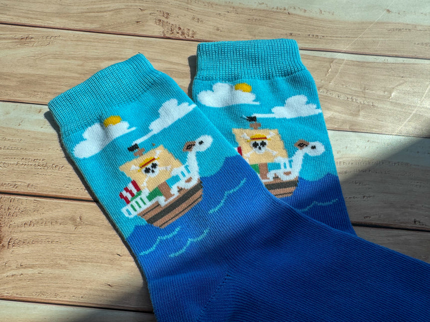 Merry Ship Socks