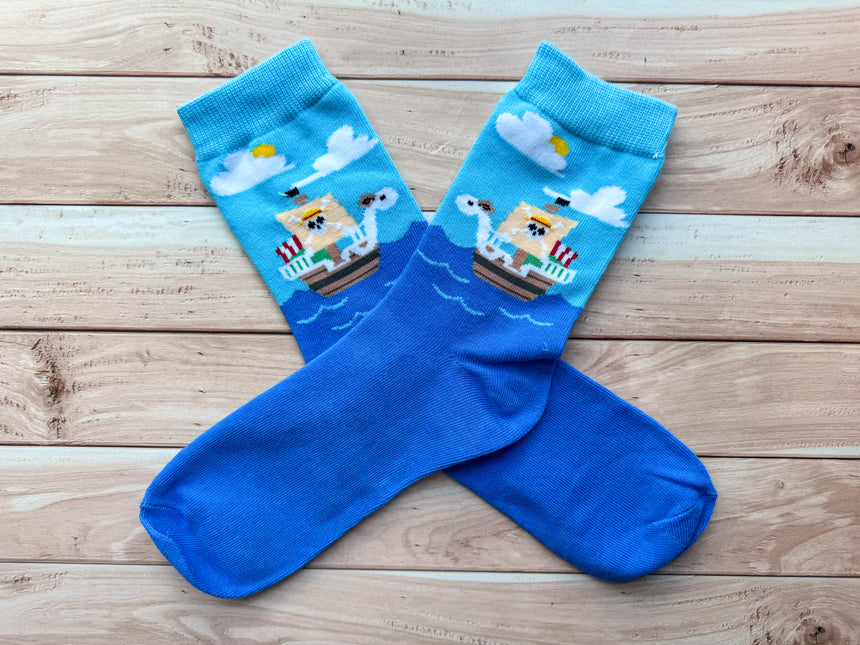 Merry Ship Socks
