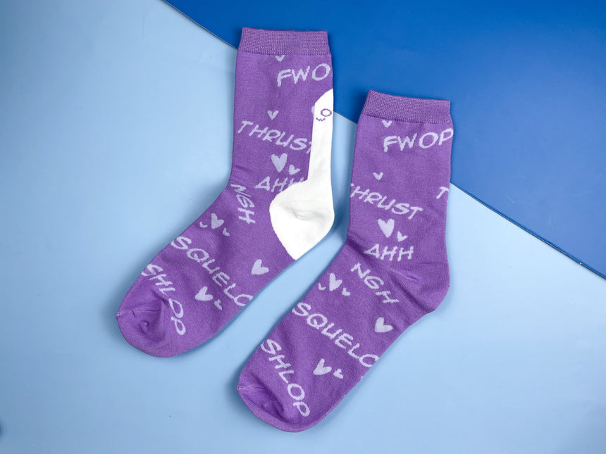 Purple Lightsaber Socks