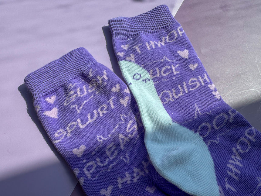 Purple Lightsaber Socks
