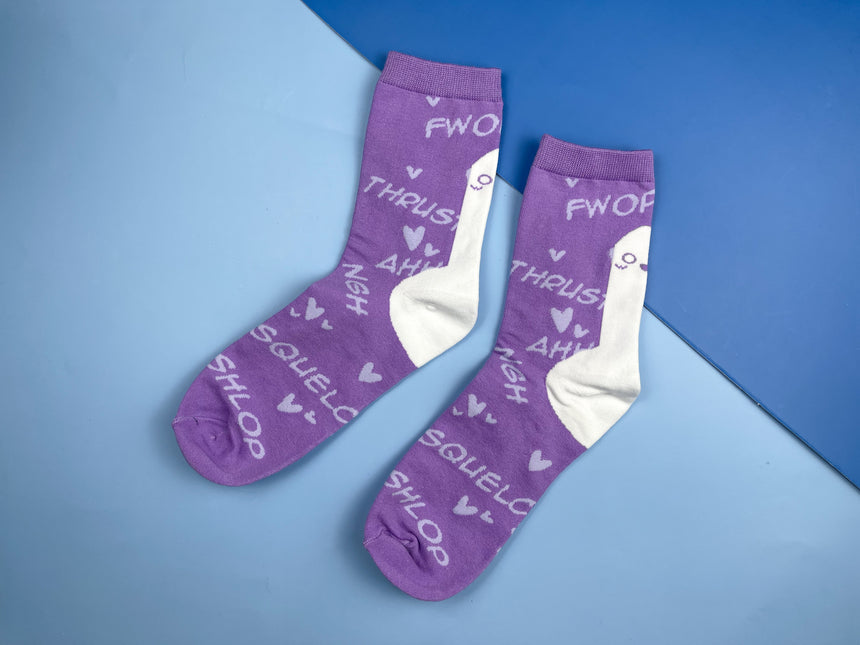Purple Lightsaber Socks