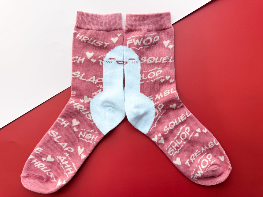 Pink Lightsaber Socks