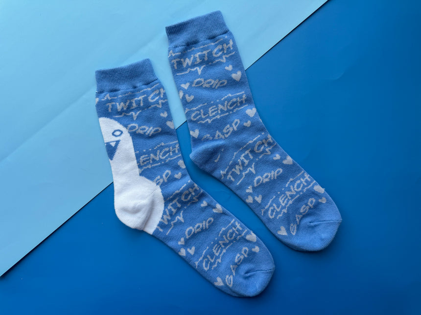 Blue Lightsaber Socks