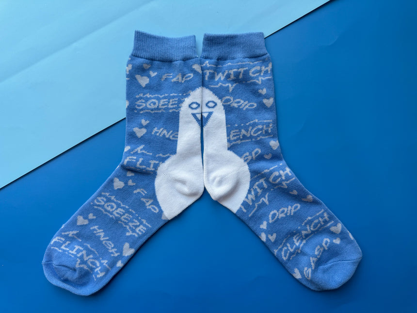 Blue Lightsaber Socks
