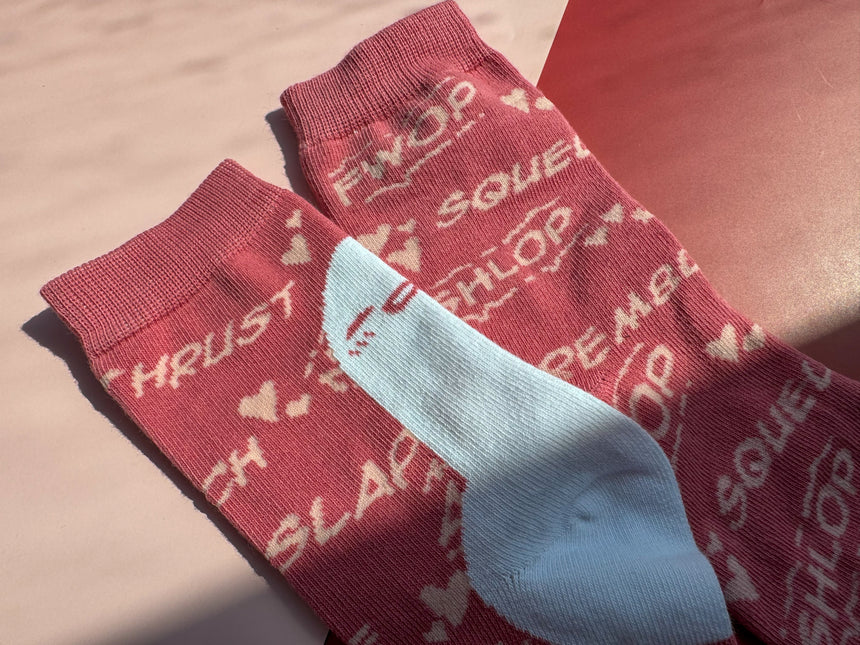 Pink Lightsaber Socks