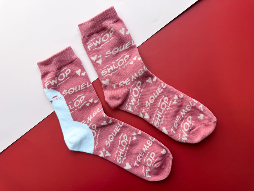 Pink Lightsaber Socks