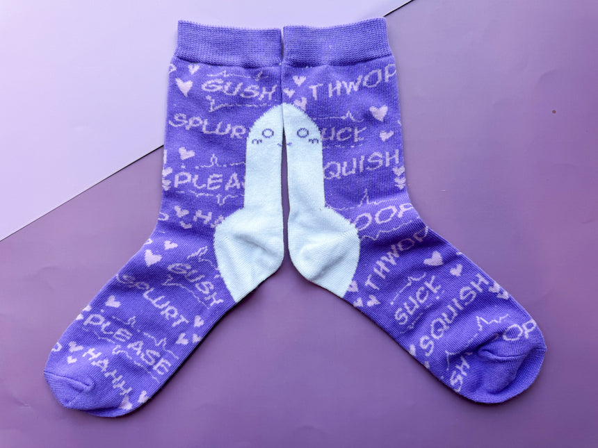 Purple Lightsaber Socks