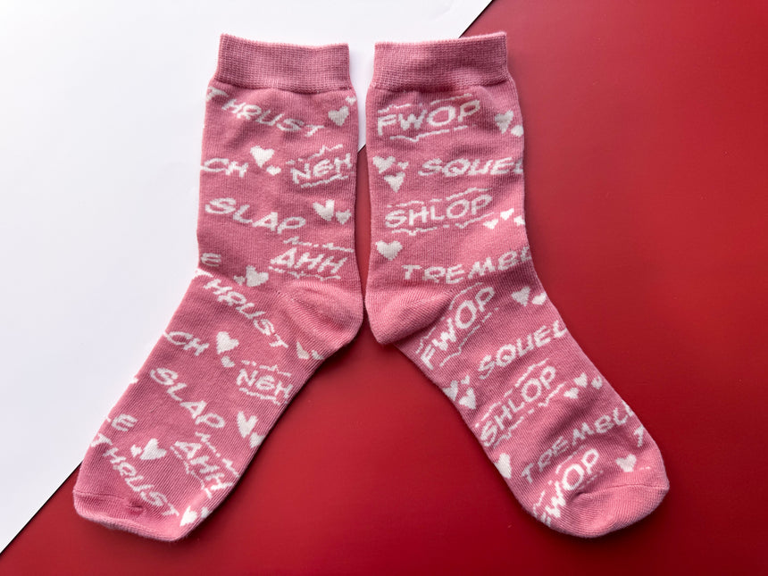 Pink Lightsaber Socks