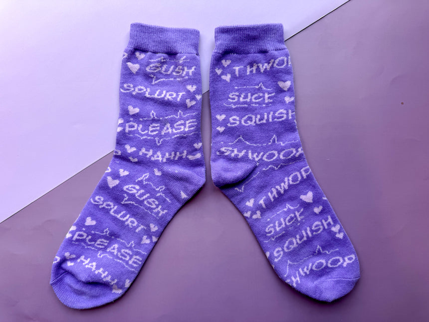 Purple Lightsaber Socks