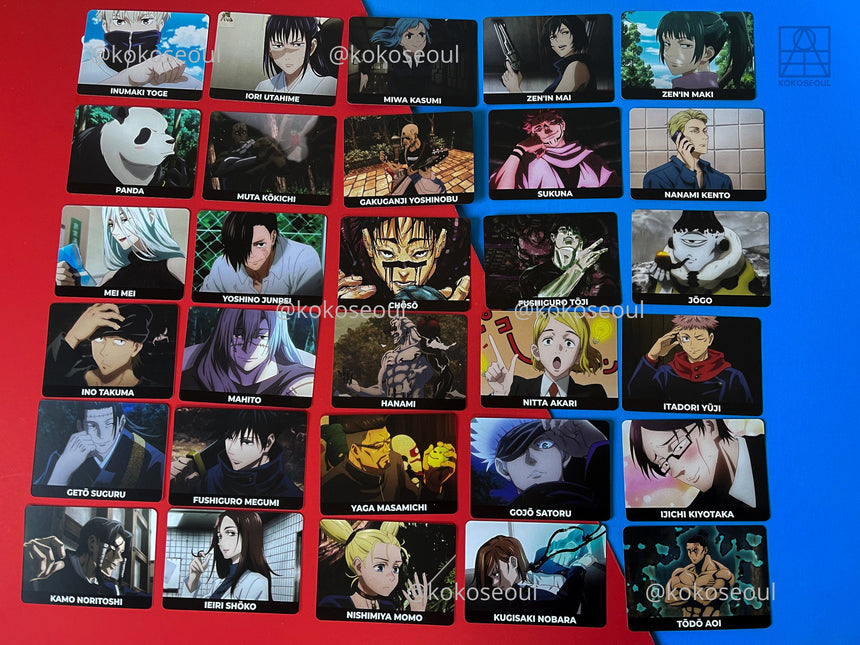 Jujutsu Character Playing Cards