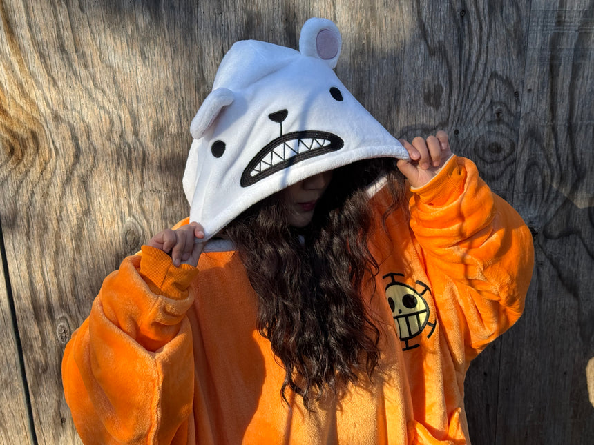 Heart Pirate Reversible Blanket Hoodie