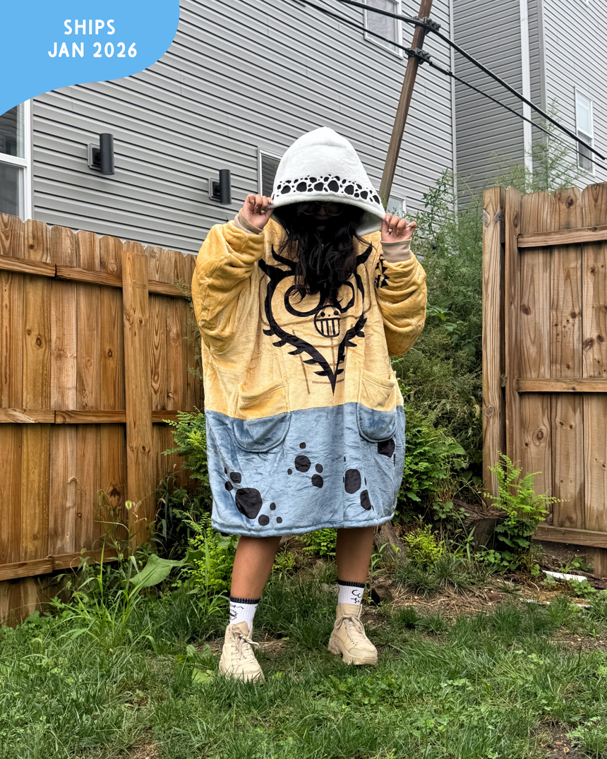 [PREORDER] Heart Pirate Reversible Blanket Hoodie