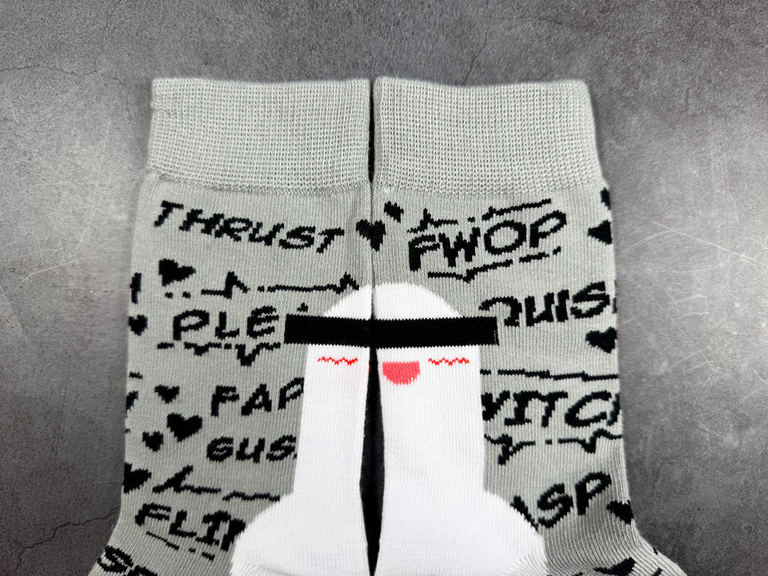 Grey Lightsaber Socks
