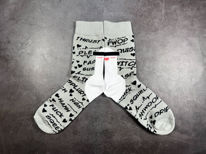Grey Lightsaber Socks