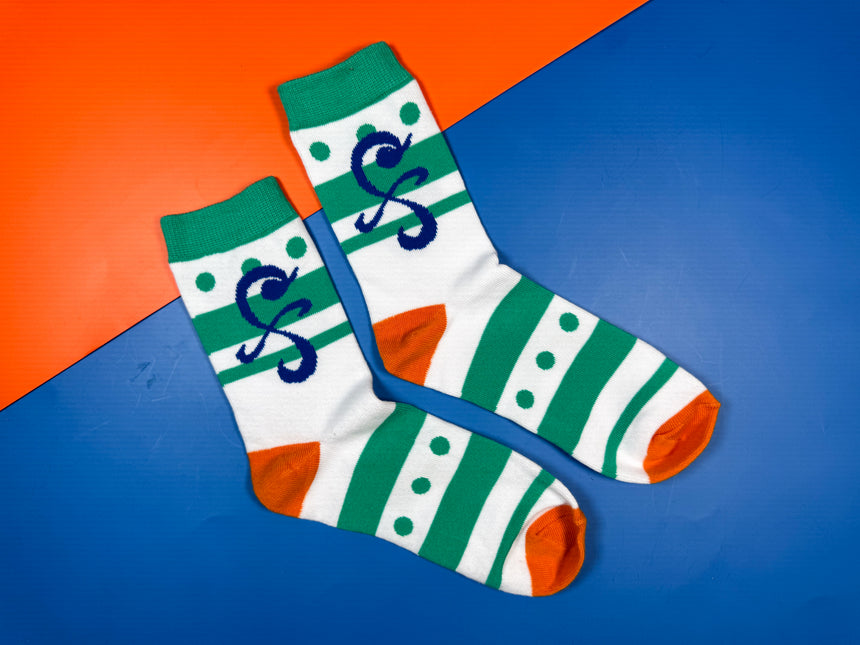 Orange Pirate Socks