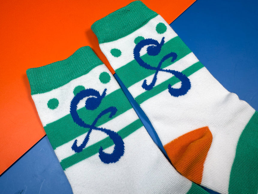 Orange Pirate Socks