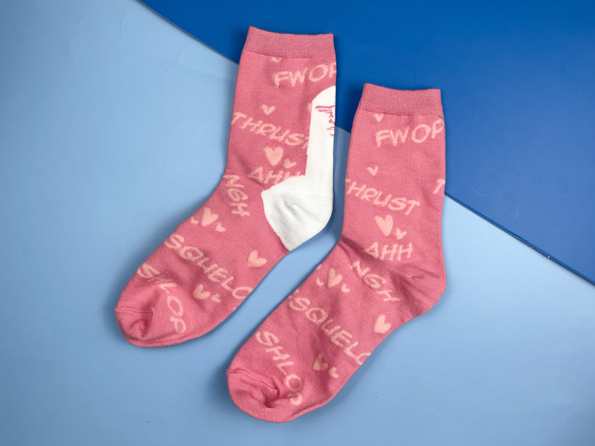 Pink Lightsaber Socks