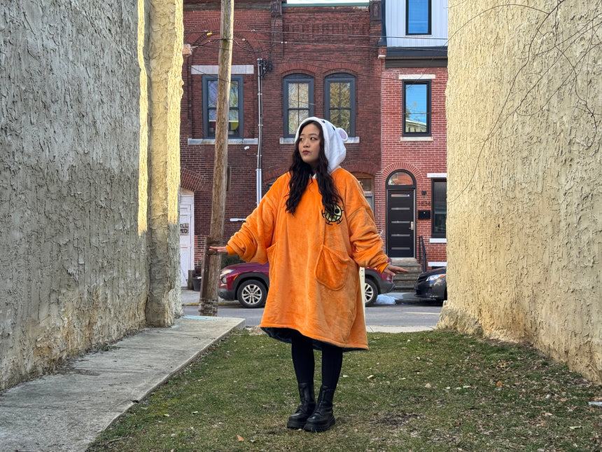 Heart Pirate Reversible Blanket Hoodie