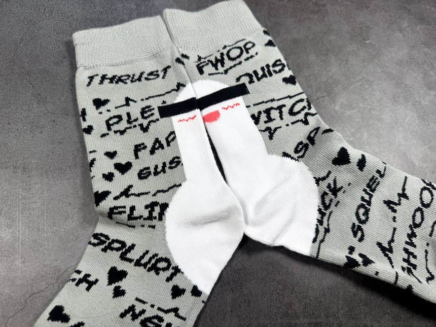 Grey Lightsaber Socks