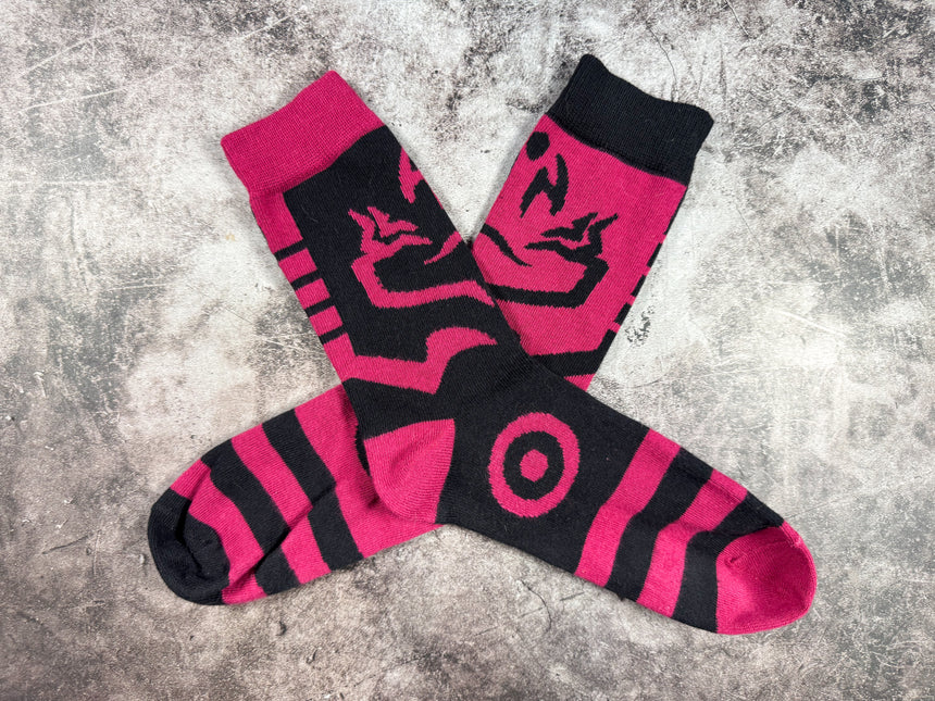 Curse Tattoo Mismatched Socks