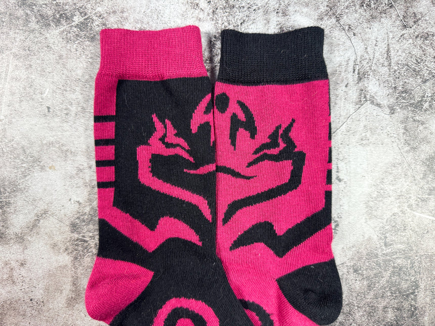 Curse Tattoo Mismatched Socks