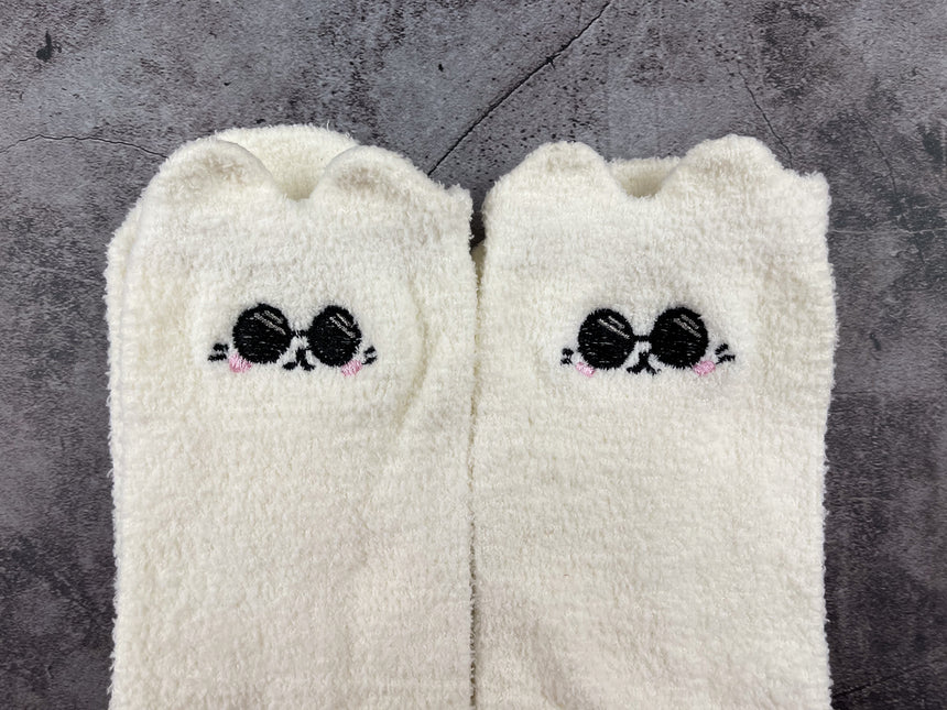 Catorou Fuzzy Slouch Socks
