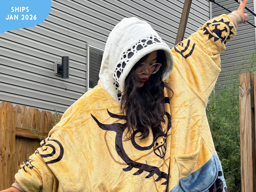 [PREORDER] Heart Pirate Reversible Blanket Hoodie