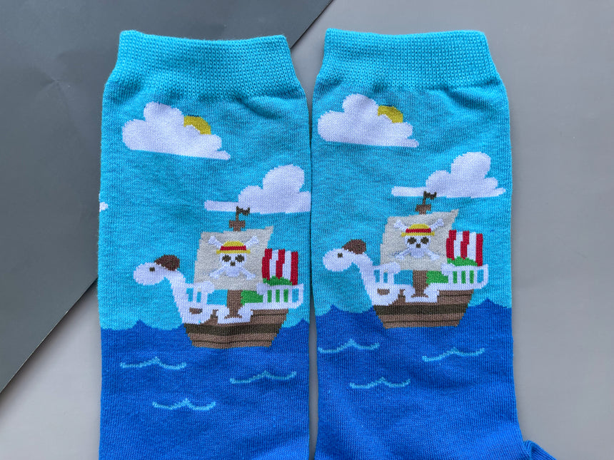 Merry Ship Socks